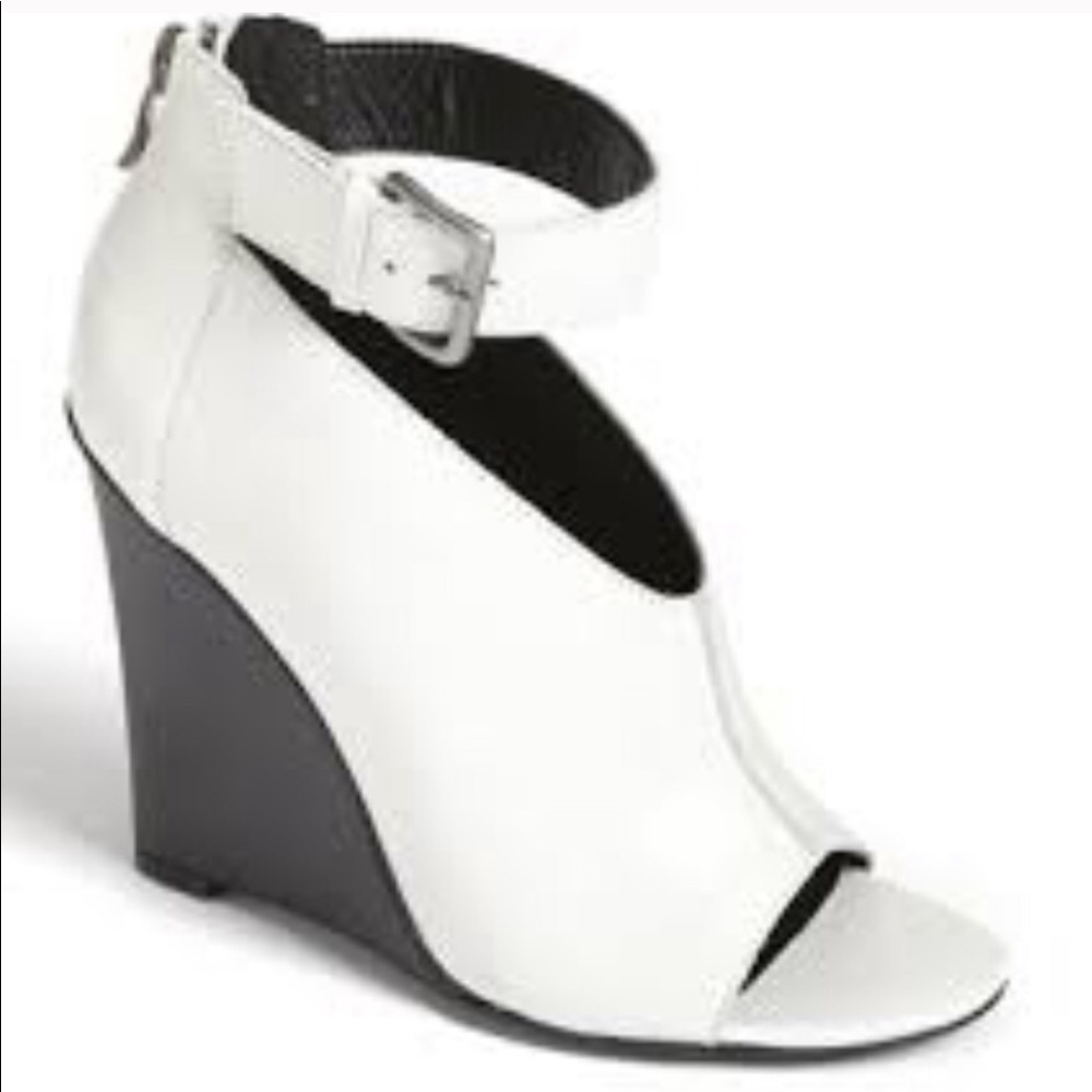Trouve open toe wedges